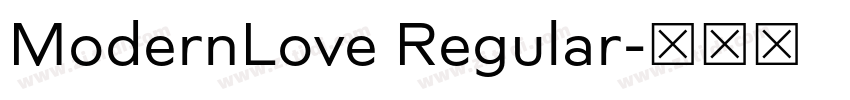 ModernLove Regular字体转换